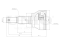 Outer CV joint thumb