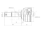 Outer CV joint thumb