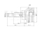 Outer CV joint thumb