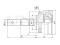 Outer CV joint thumb