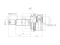 Outer CV joint thumb