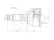 Outer CV joint thumb