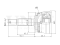 Outer CV joint thumb