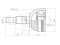 Outer CV joint thumb