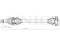 Rear left/right drive shaft assembly thumb