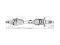 Front right drive shaft assembly thumb