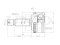 Outer CV joint thumb