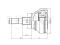 Outer CV joint thumb