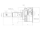 Outer CV joint thumb