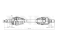 Front left drive shaft assembly thumb