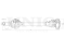 Front left/right drive shaft assembly thumb