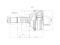 Outer CV joint thumb