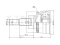 Outer CV joint thumb