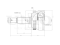 Outer CV joint thumb