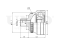 Outer CV joint thumb