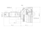 Outer CV joint thumb