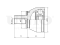Outer CV joint thumb