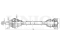 Front right drive shaft assembly thumb