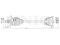 Front left drive shaft assembly thumb