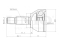 Outer CV joint thumb