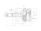 Outer CV joint thumb