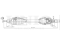 Front left drive shaft assembly thumb