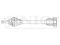 Front left drive shaft assembly thumb