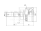 Outer CV joint thumb