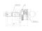 Outer CV joint thumb