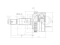 Outer CV joint thumb