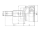 Outer CV joint thumb