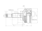 Outer CV joint thumb