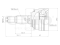Outer CV joint thumb