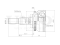 Outer CV joint thumb
