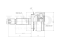 Outer CV joint thumb