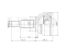 Outer CV joint thumb
