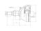 Outer CV joint thumb