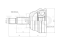 Outer CV joint thumb