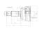 Outer CV joint thumb