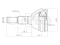 Outer CV joint thumb