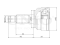 Outer CV joint thumb