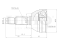 Outer CV joint thumb