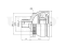 Outer CV joint thumb