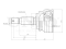Outer CV joint thumb