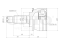 Outer CV joint thumb