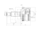 Outer CV joint thumb