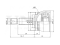 Outer CV joint thumb