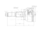 Outer CV joint thumb
