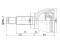 Outer CV joint thumb