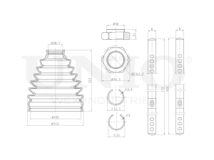 CV joint boot kit photo